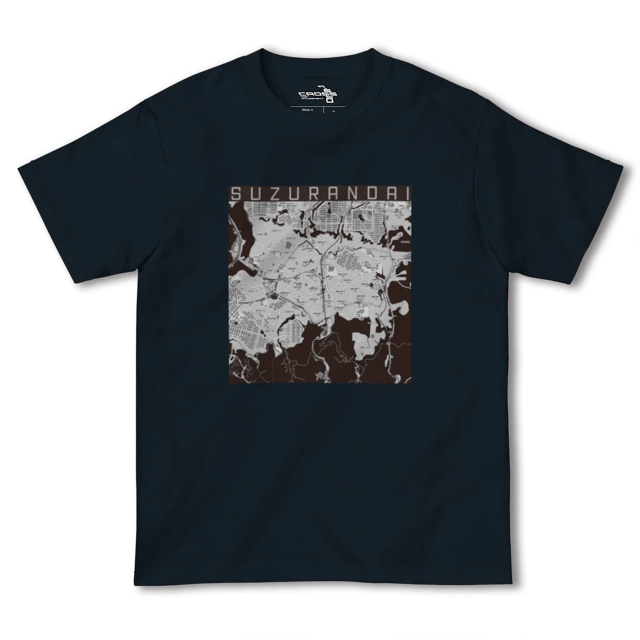 【鈴蘭台(兵庫県)】地図柄ヘビーウェイトTシャツ