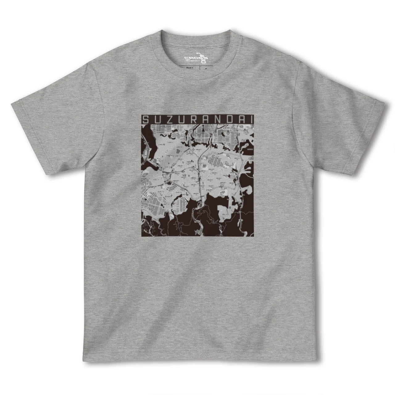 【鈴蘭台(兵庫県)】地図柄ヘビーウェイトTシャツ