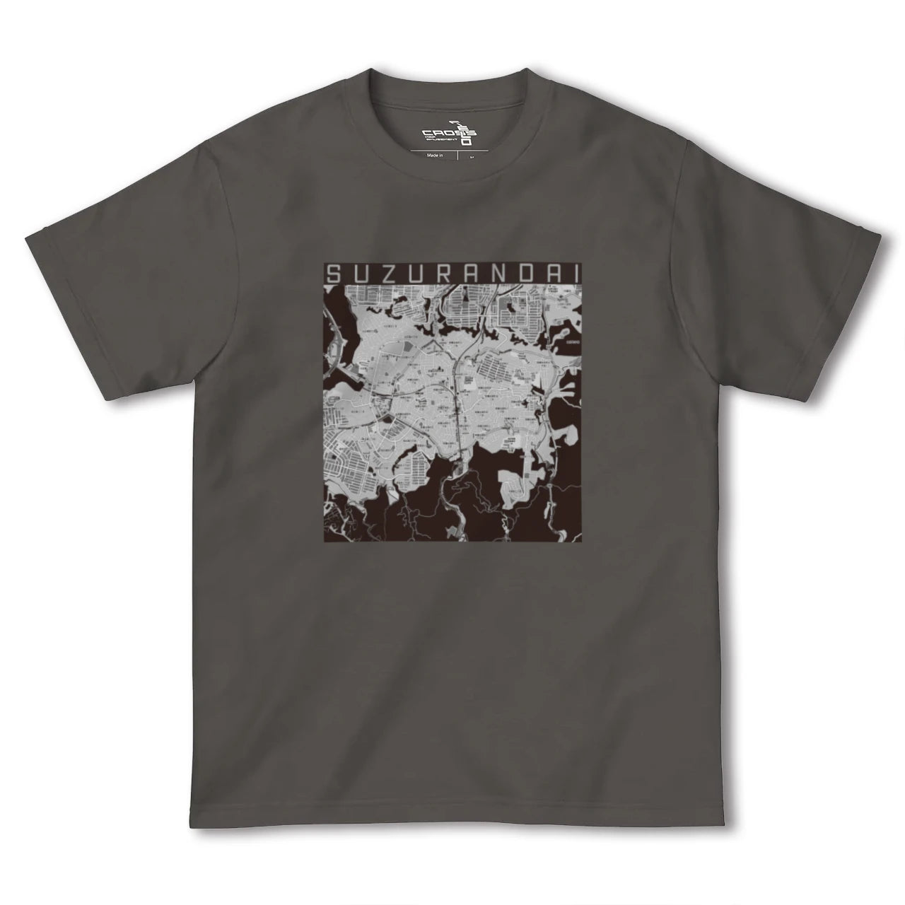 【鈴蘭台(兵庫県)】地図柄ヘビーウェイトTシャツ