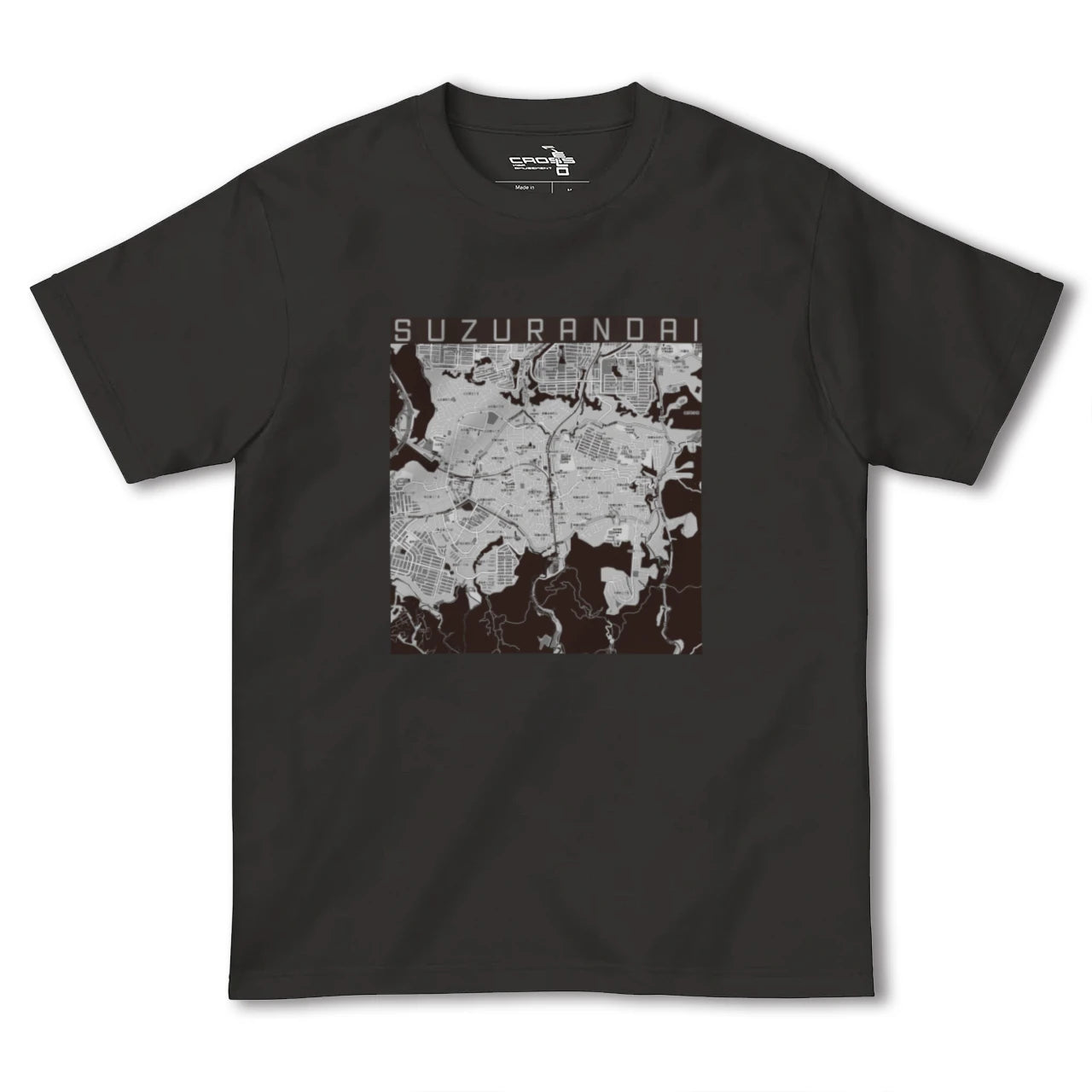 【鈴蘭台(兵庫県)】地図柄ヘビーウェイトTシャツ