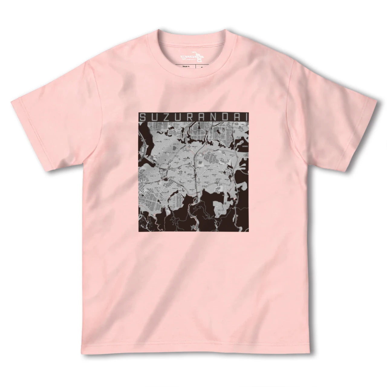 【鈴蘭台(兵庫県)】地図柄ヘビーウェイトTシャツ