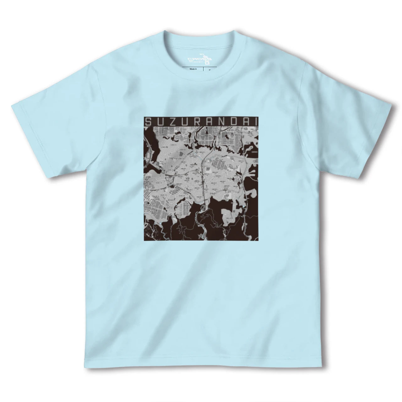 【鈴蘭台(兵庫県)】地図柄ヘビーウェイトTシャツ