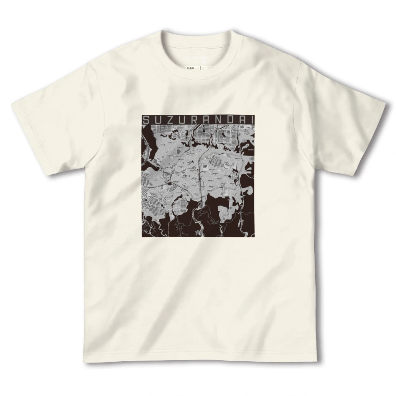【鈴蘭台(兵庫県)】地図柄ヘビーウェイトTシャツ