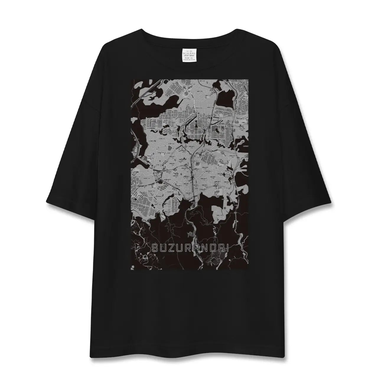【鈴蘭台(兵庫県)】地図柄ビッグシルエットTシャツ