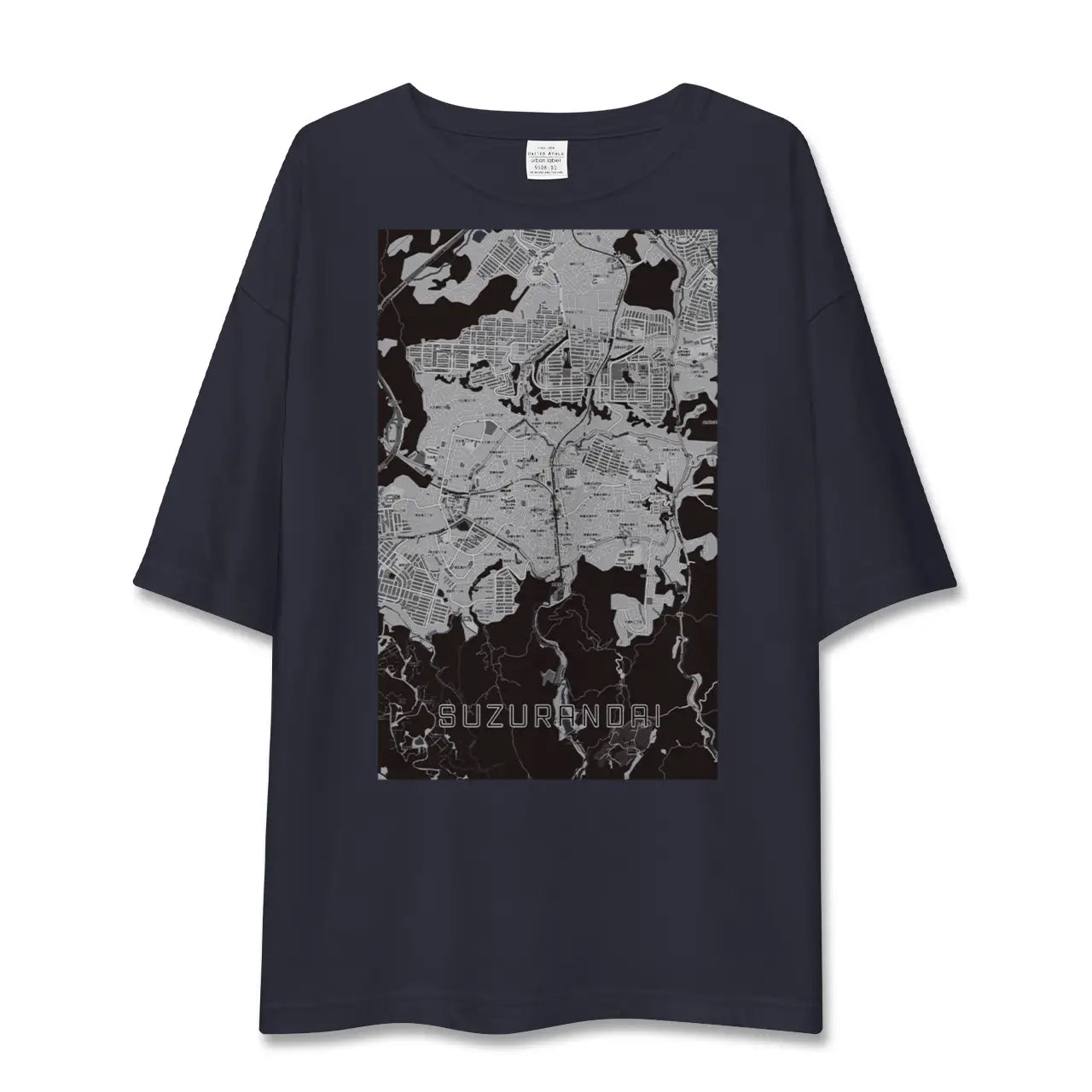 【鈴蘭台(兵庫県)】地図柄ビッグシルエットTシャツ