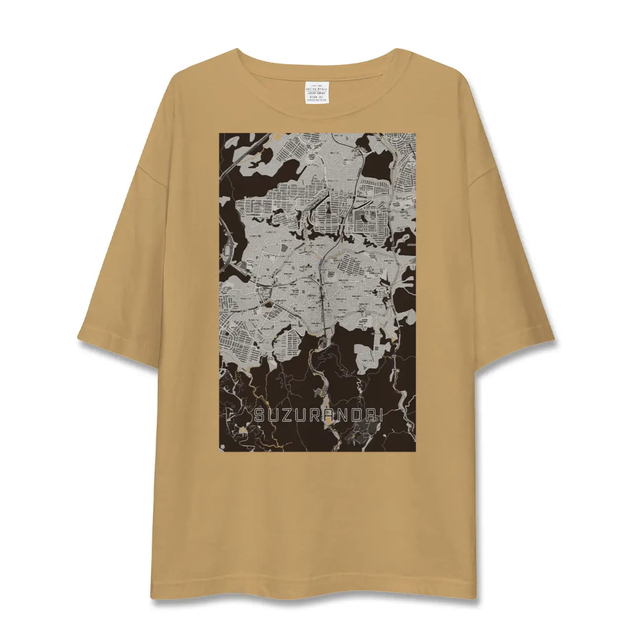 【鈴蘭台(兵庫県)】地図柄ビッグシルエットTシャツ