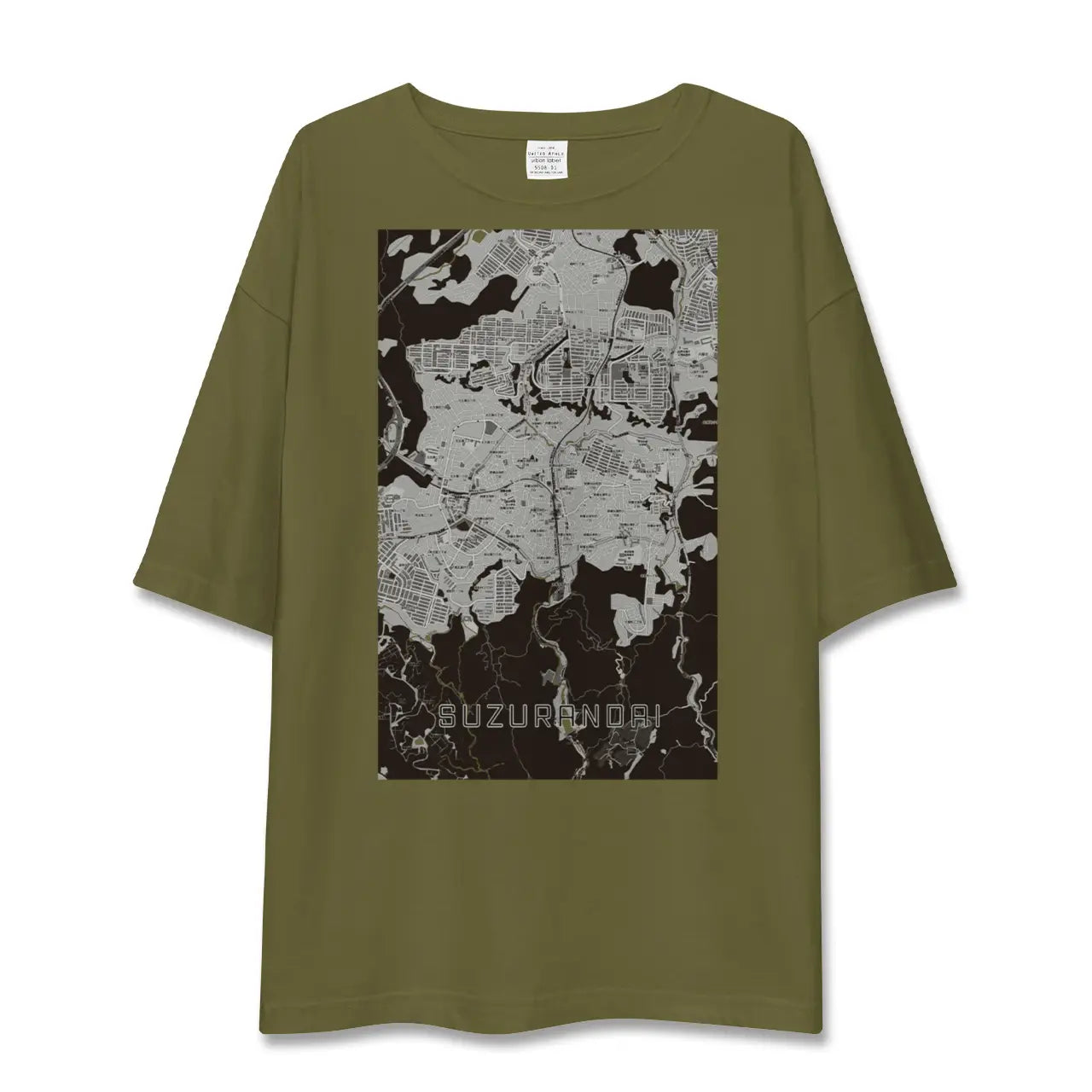 【鈴蘭台(兵庫県)】地図柄ビッグシルエットTシャツ