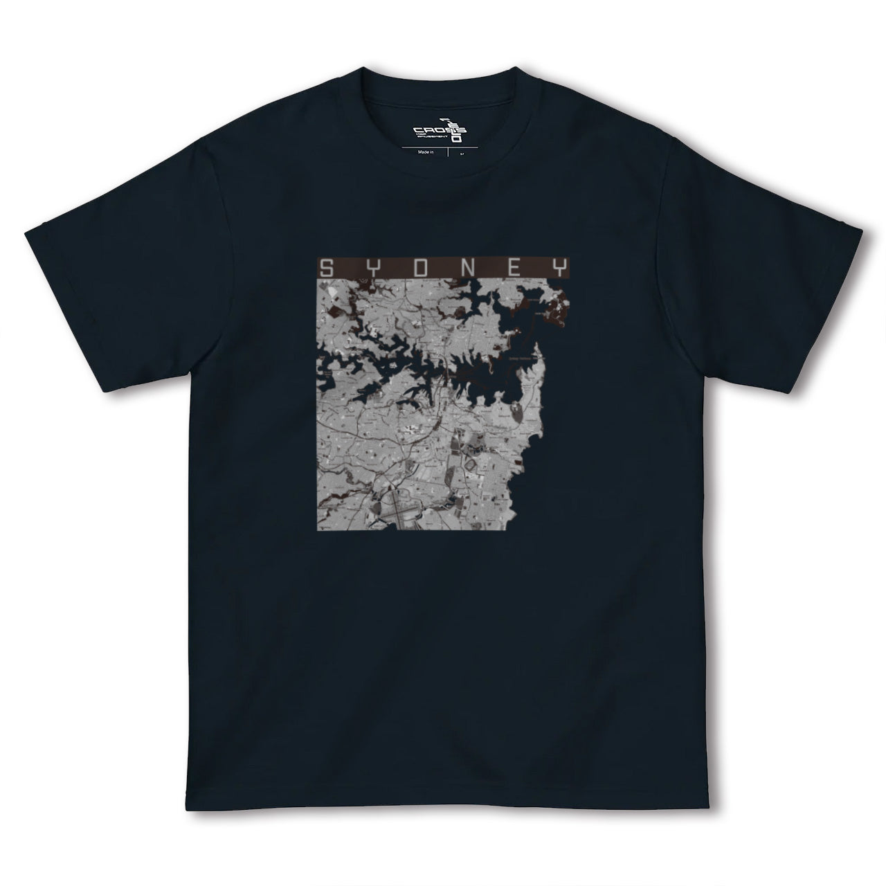 【シドニー(オーストラリア)】地図柄ヘビーウェイトTシャツ