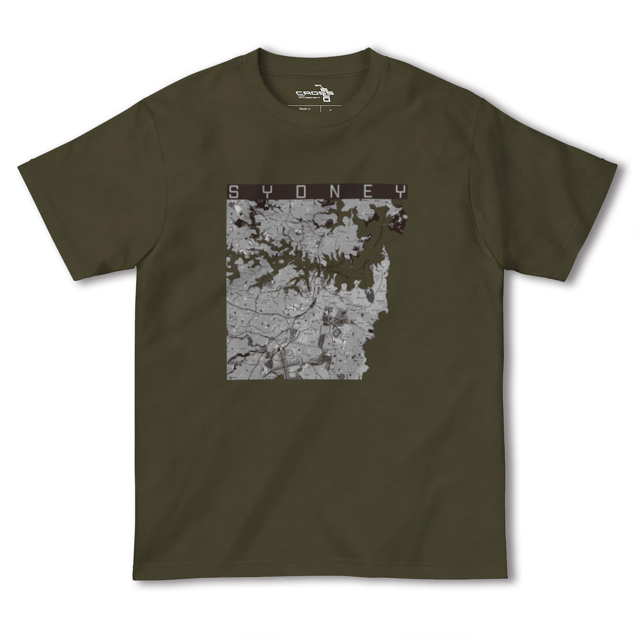 【シドニー(オーストラリア)】地図柄ヘビーウェイトTシャツ