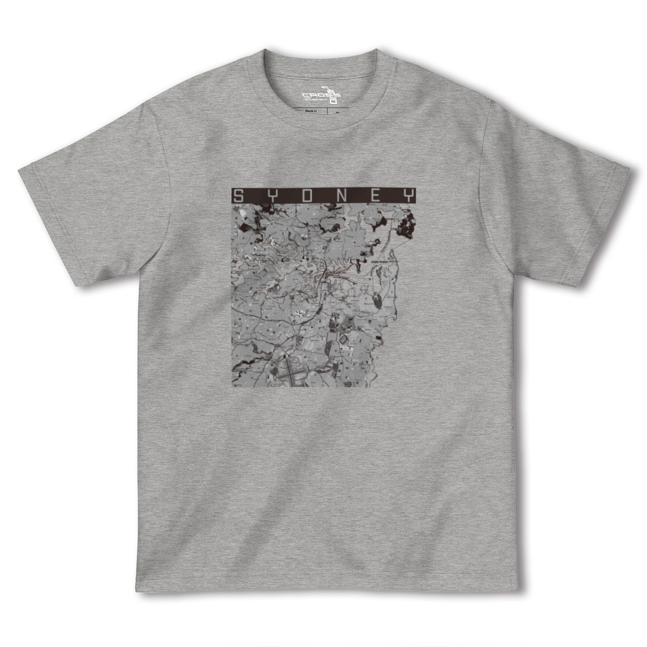 【シドニー(オーストラリア)】地図柄ヘビーウェイトTシャツ