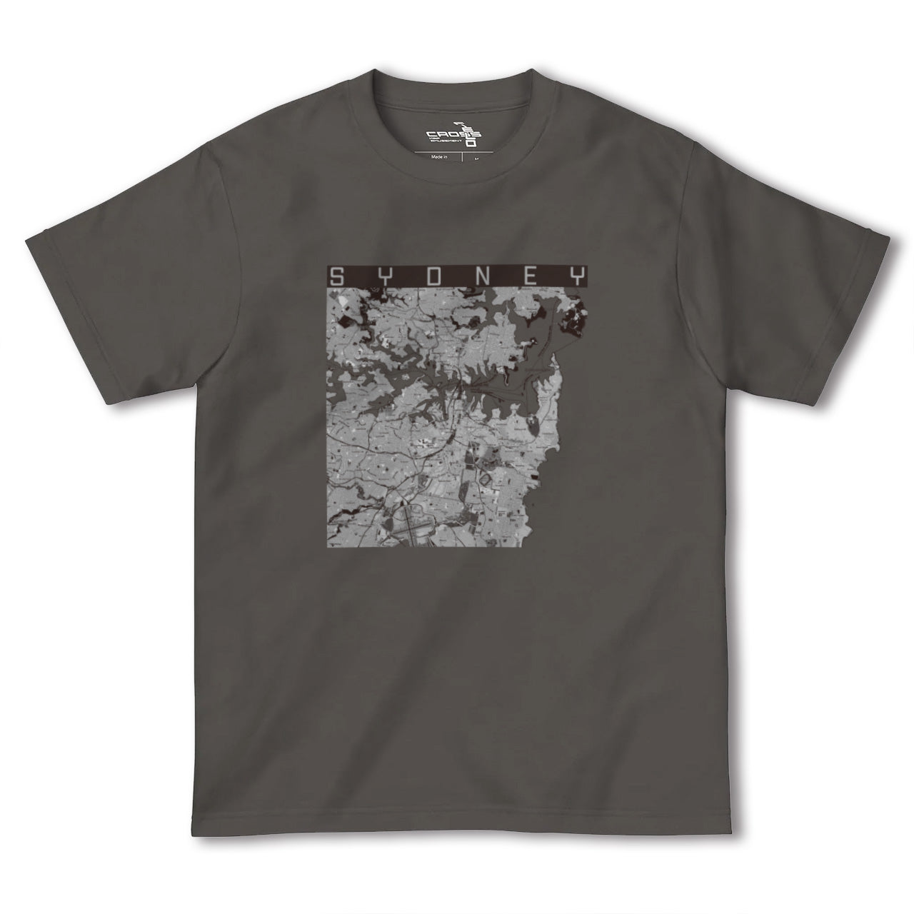 【シドニー(オーストラリア)】地図柄ヘビーウェイトTシャツ