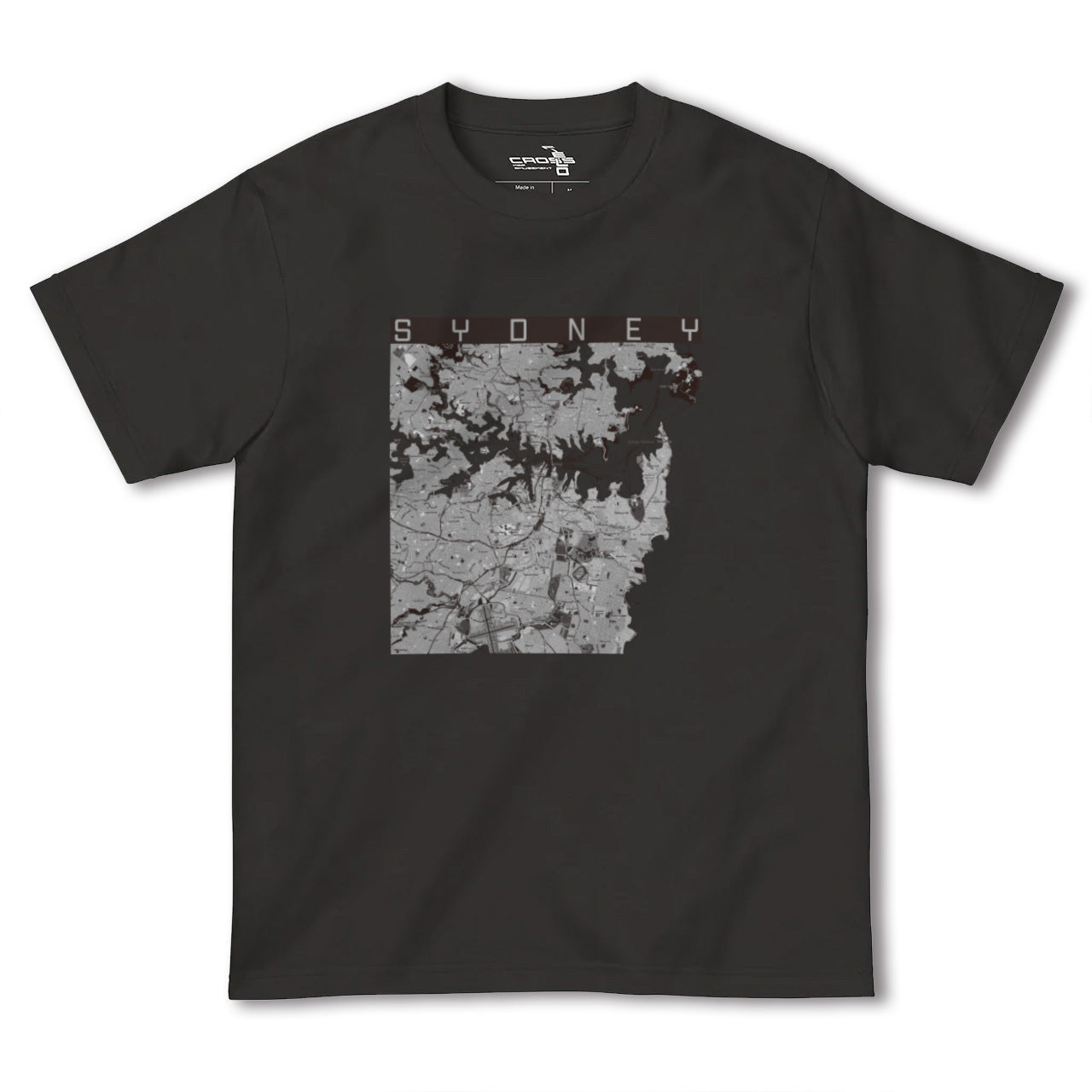 【シドニー(オーストラリア)】地図柄ヘビーウェイトTシャツ