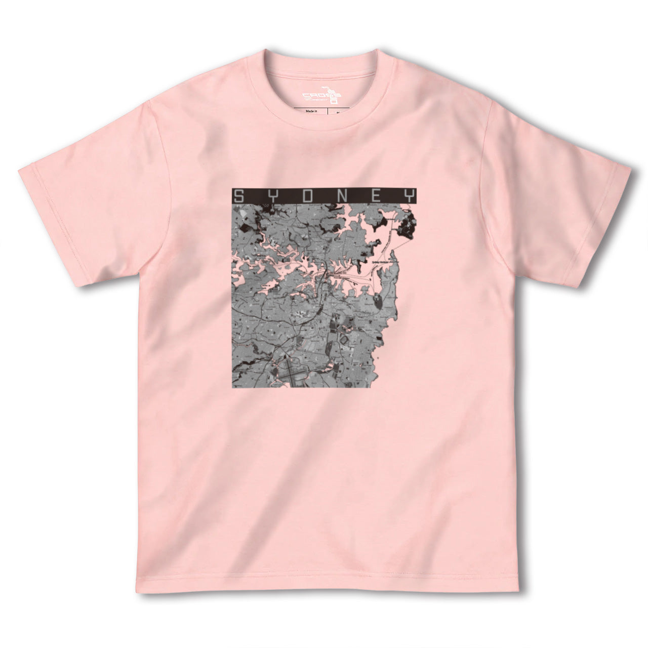 【シドニー(オーストラリア)】地図柄ヘビーウェイトTシャツ