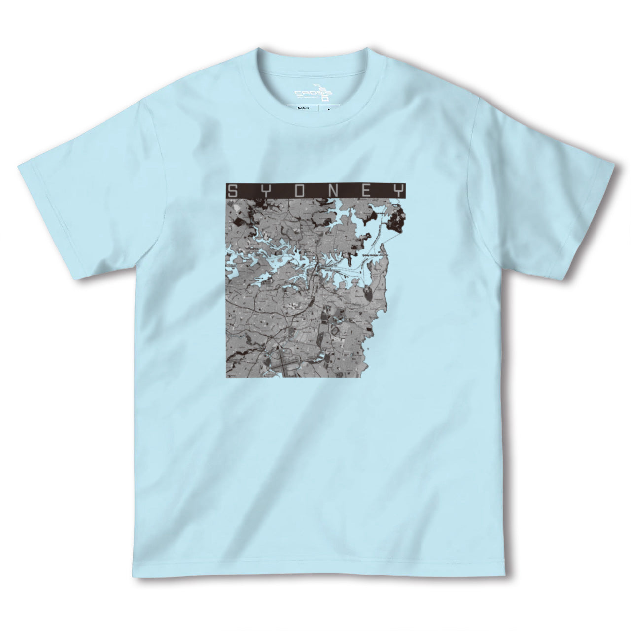 【シドニー(オーストラリア)】地図柄ヘビーウェイトTシャツ