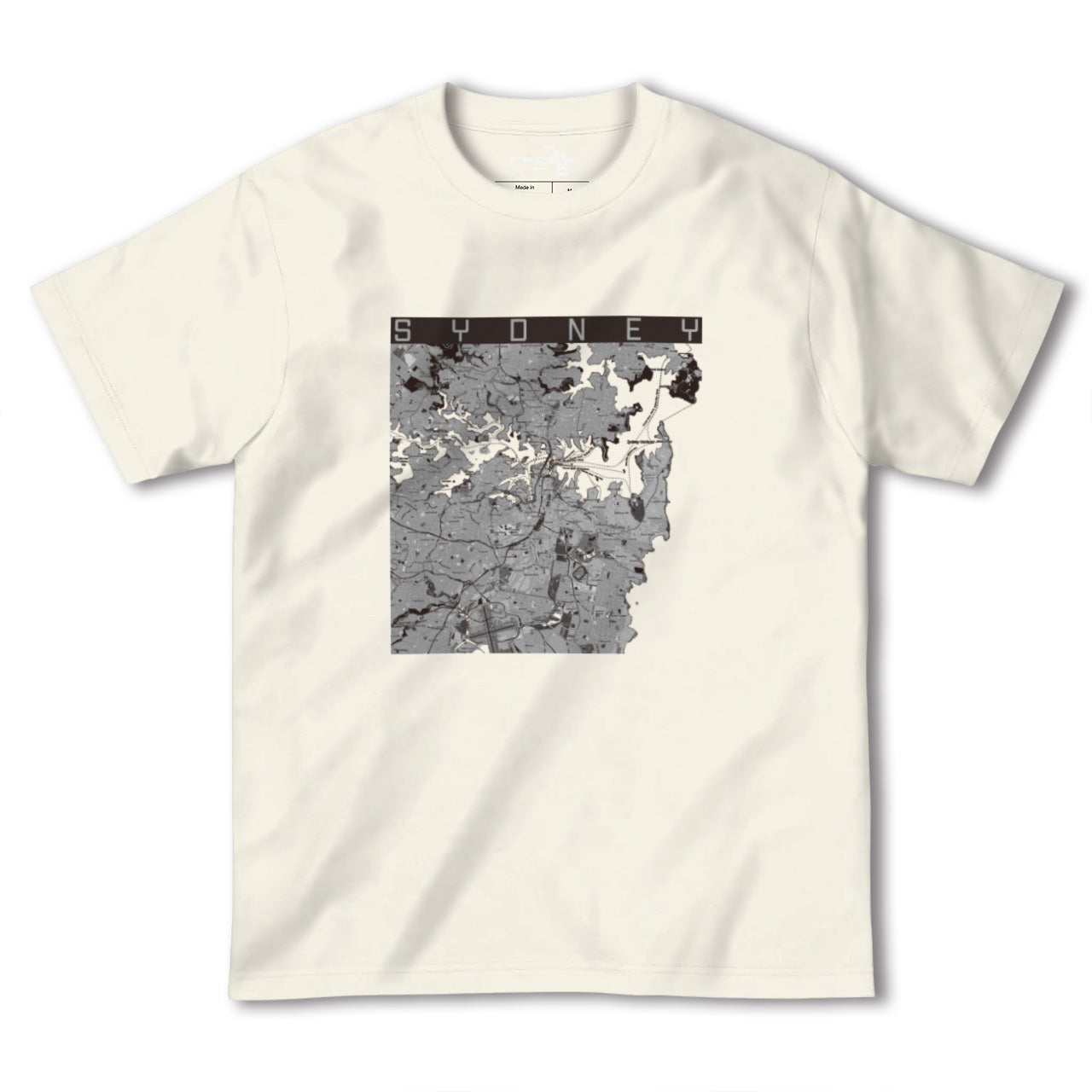 【シドニー(オーストラリア)】地図柄ヘビーウェイトTシャツ