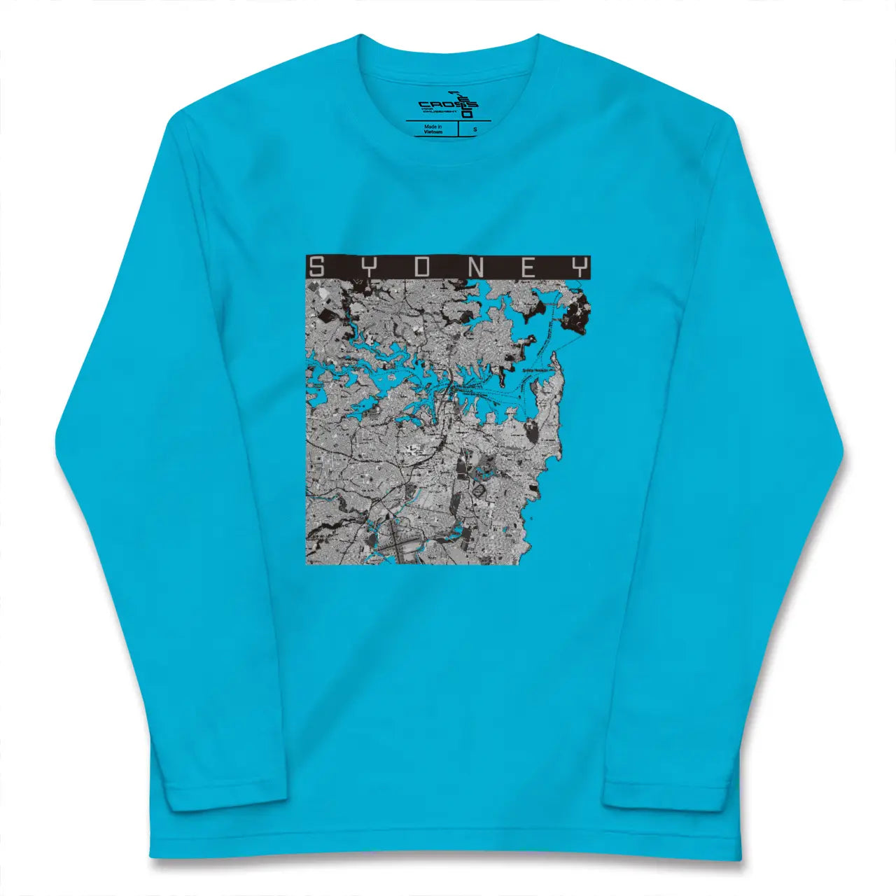 【シドニー(オーストラリア)】地図柄ロングスリーブTシャツ