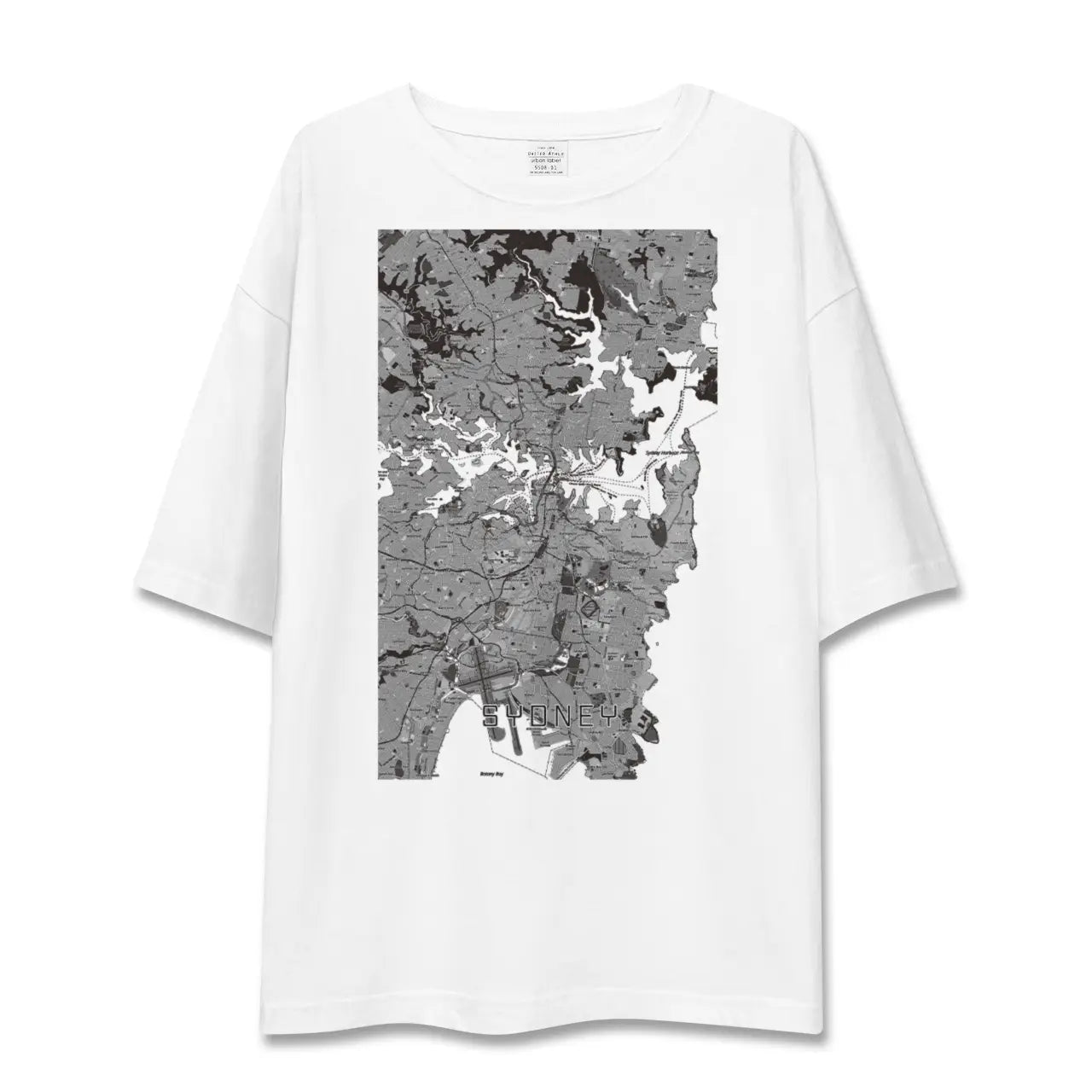【シドニー(オーストラリア)】地図柄ビッグシルエットTシャツ