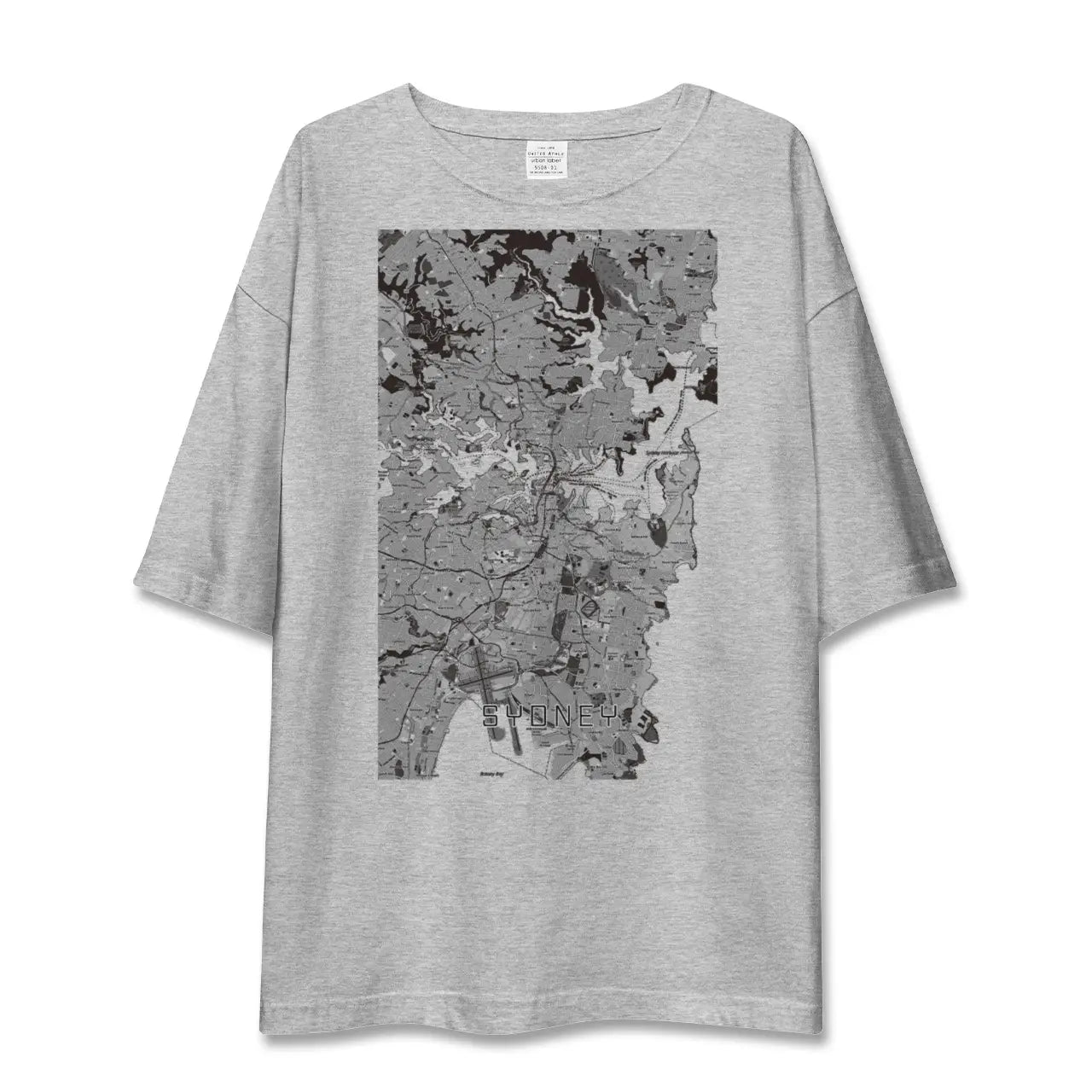 【シドニー(オーストラリア)】地図柄ビッグシルエットTシャツ