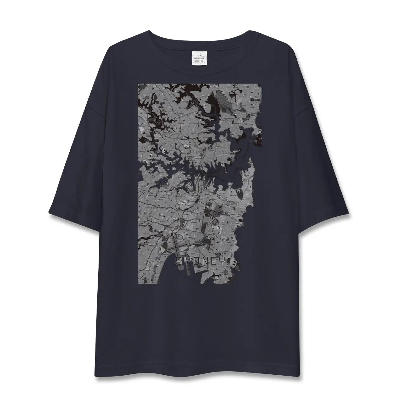 【シドニー(オーストラリア)】地図柄ビッグシルエットTシャツ
