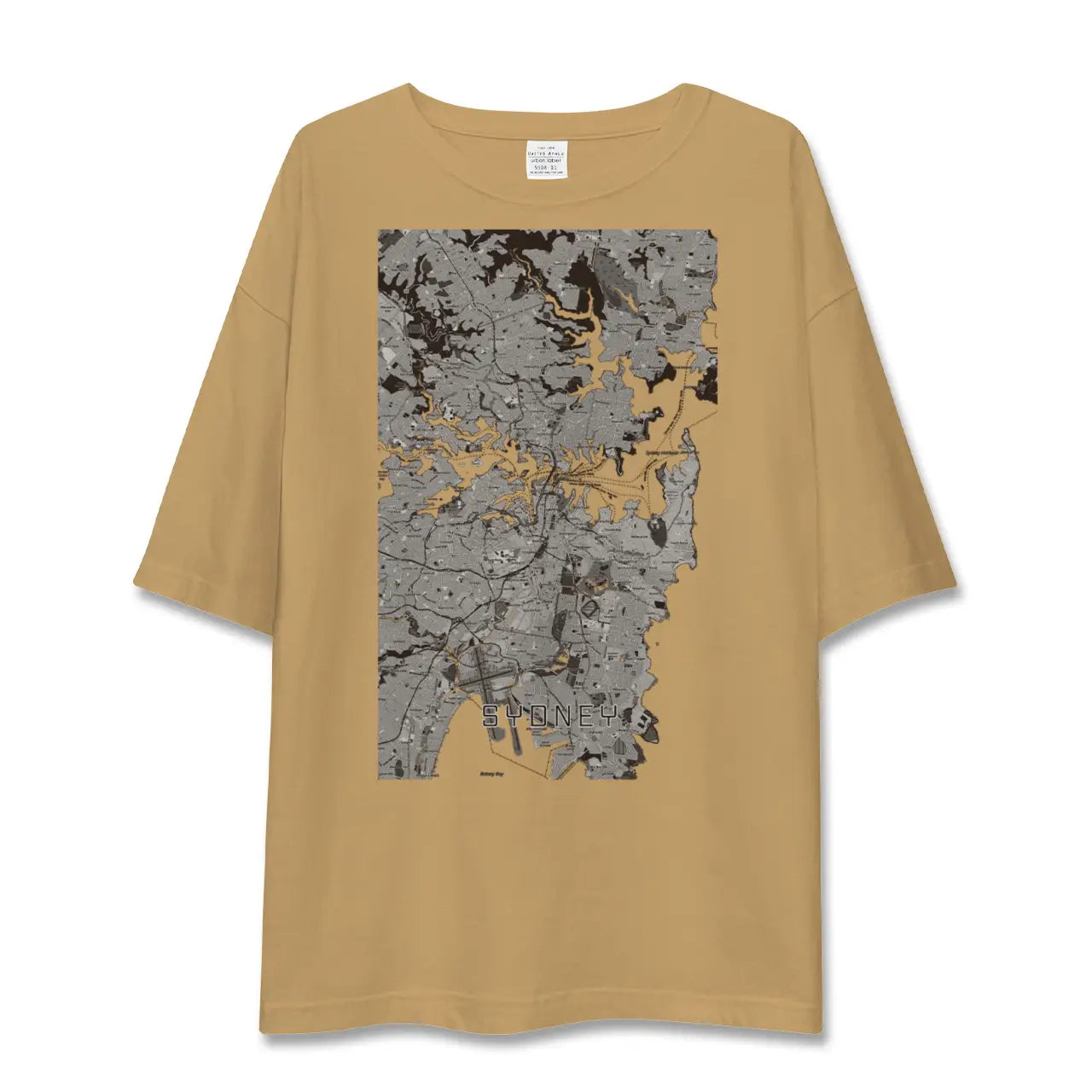 【シドニー(オーストラリア)】地図柄ビッグシルエットTシャツ