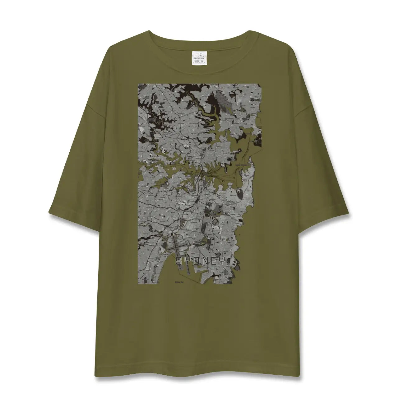 【シドニー(オーストラリア)】地図柄ビッグシルエットTシャツ