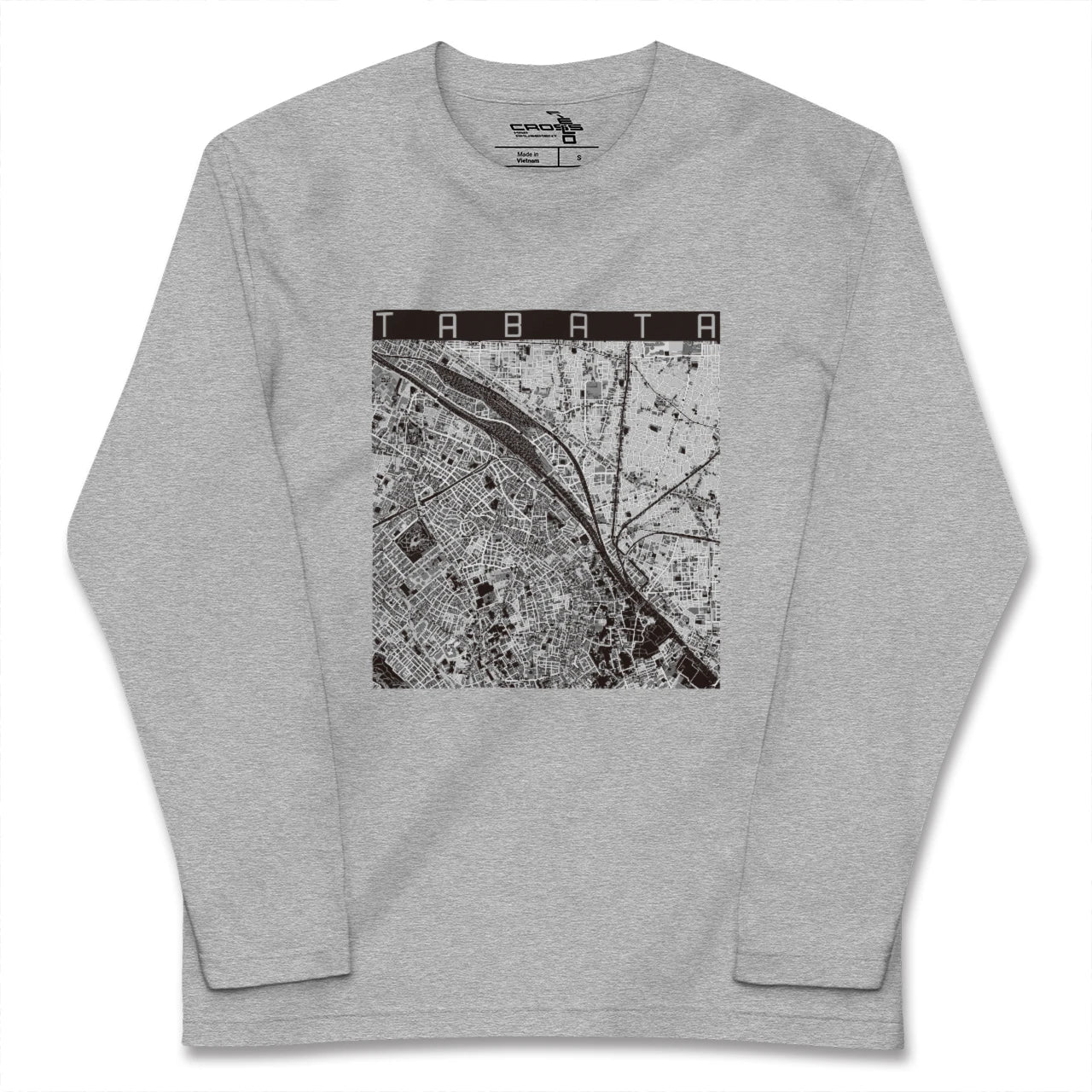 【田端(東京都)】地図柄ロングスリーブTシャツ