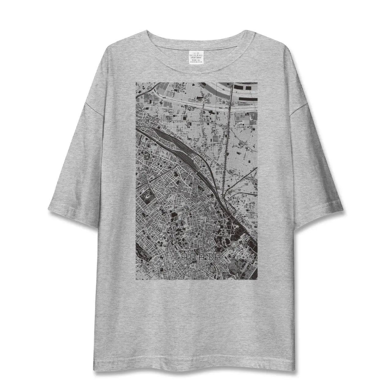 【田端(東京都)】地図柄ビッグシルエットTシャツ