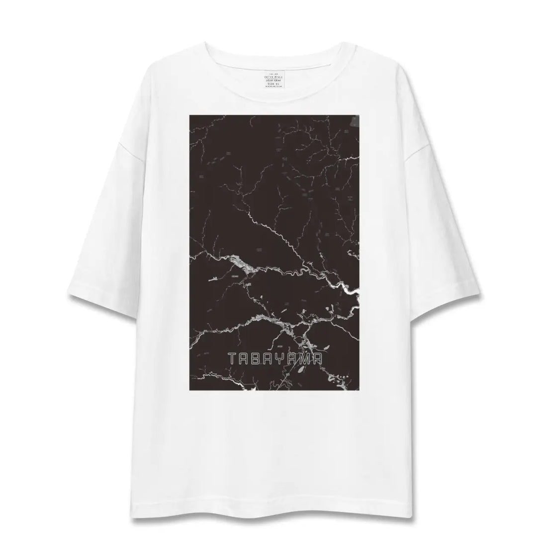 【丹波山(山梨県)】地図柄ビッグシルエットTシャツ