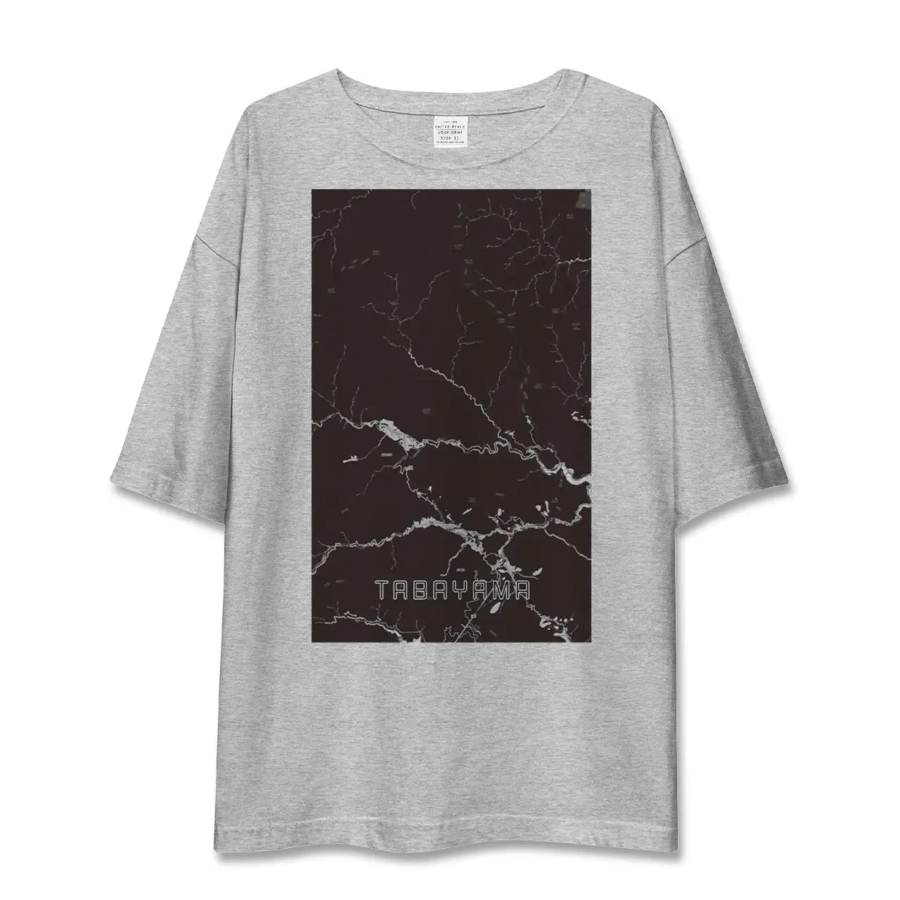 【丹波山(山梨県)】地図柄ビッグシルエットTシャツ