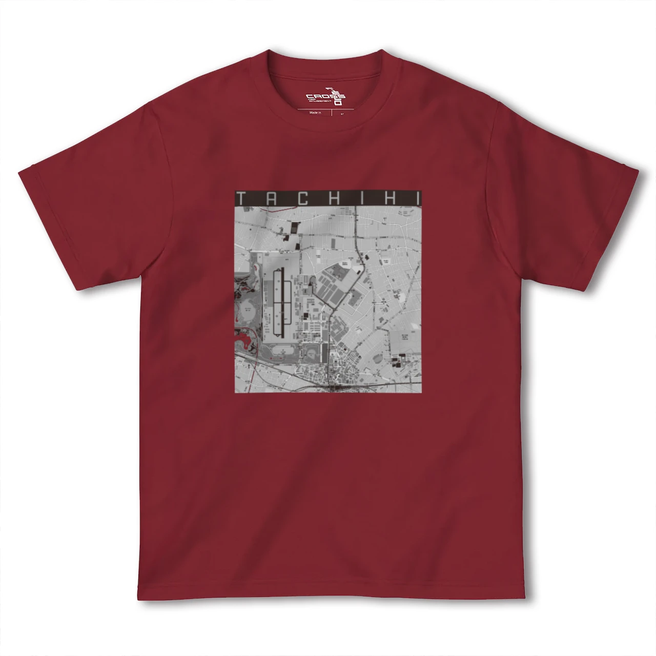 【立飛(東京都)】地図柄ヘビーウェイトTシャツ