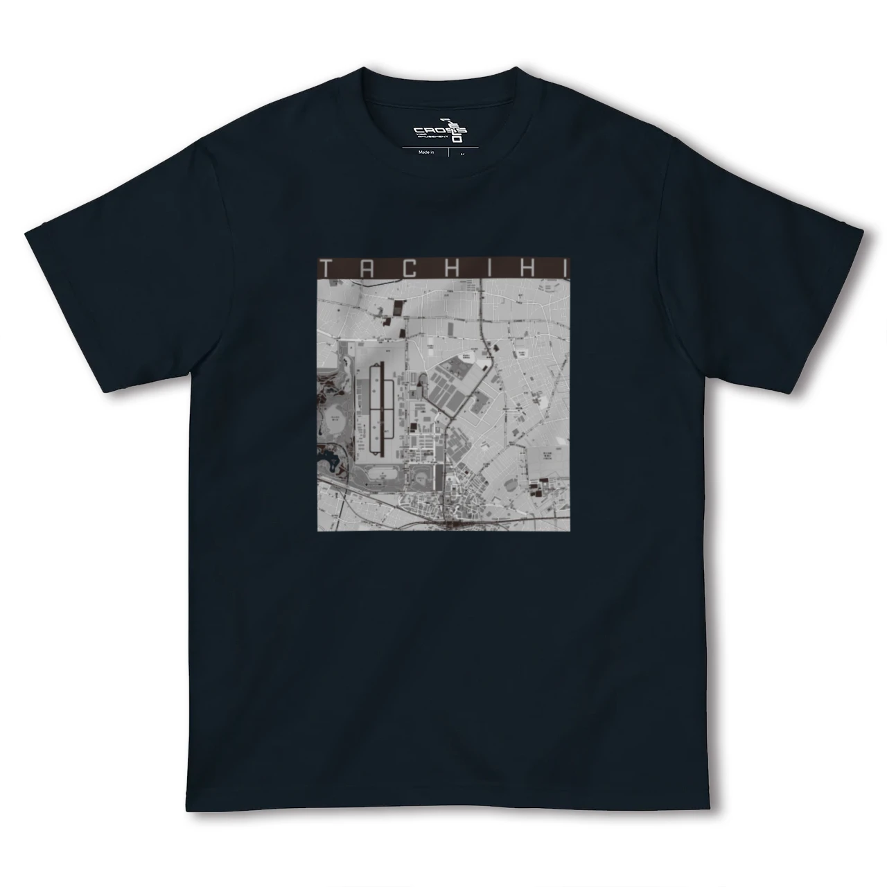 【立飛(東京都)】地図柄ヘビーウェイトTシャツ