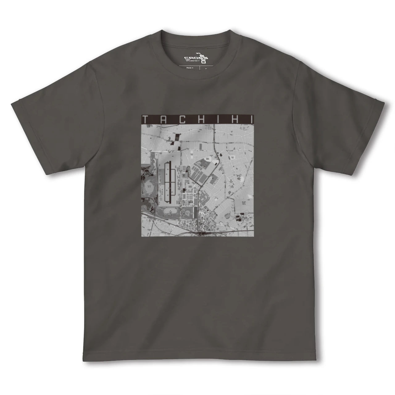 【立飛(東京都)】地図柄ヘビーウェイトTシャツ