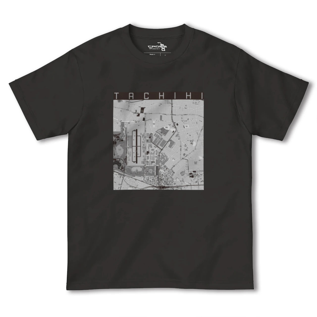 【立飛(東京都)】地図柄ヘビーウェイトTシャツ