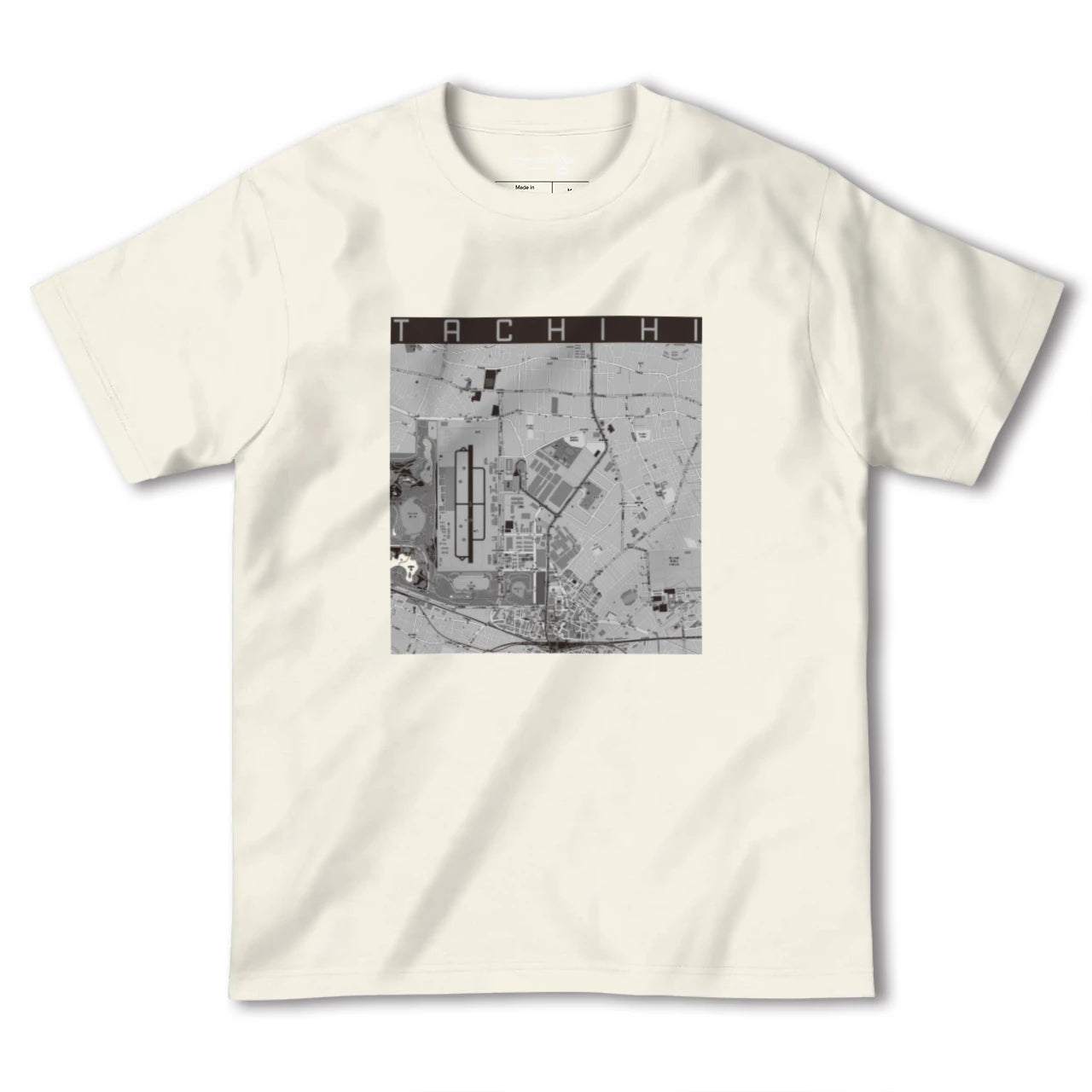 【立飛(東京都)】地図柄ヘビーウェイトTシャツ