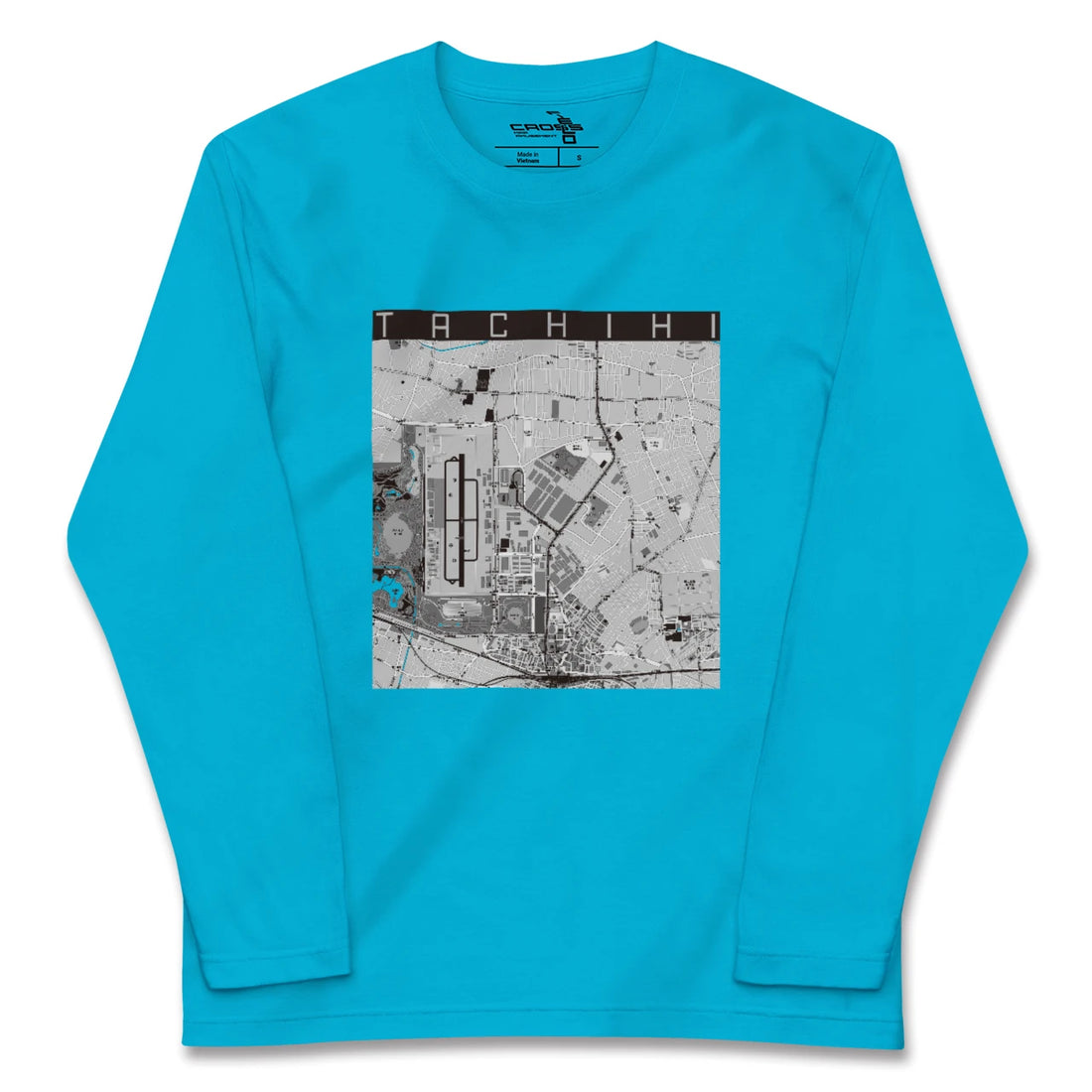 【立飛(東京都)】地図柄ロングスリーブTシャツ