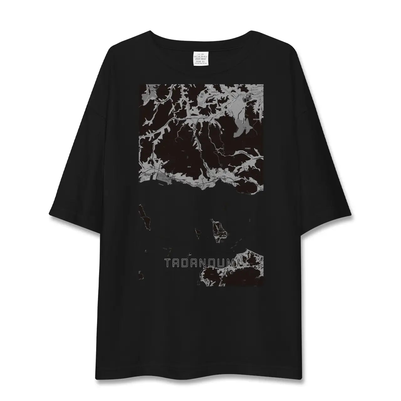 【忠海(広島県)】地図柄ビッグシルエットTシャツ