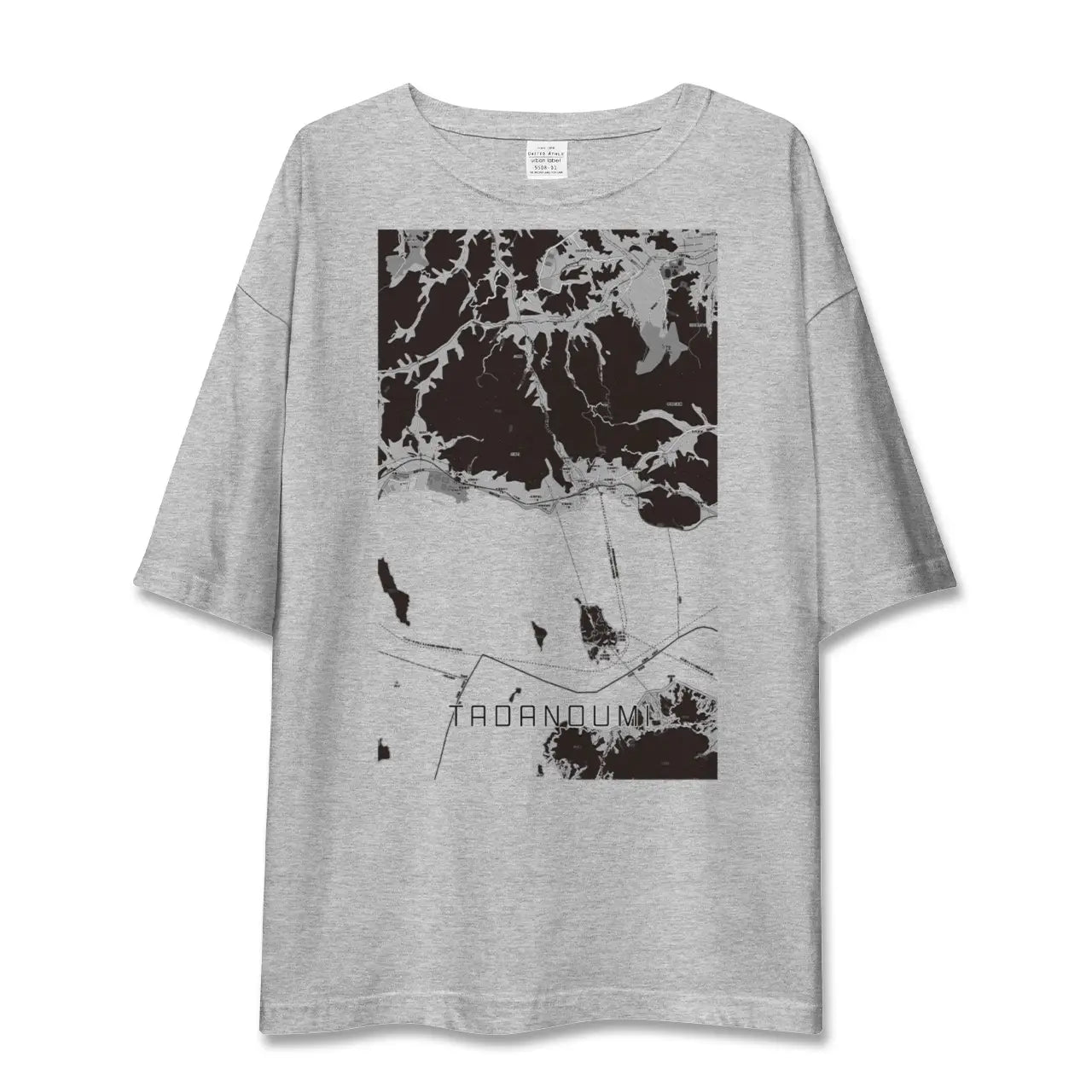 【忠海(広島県)】地図柄ビッグシルエットTシャツ