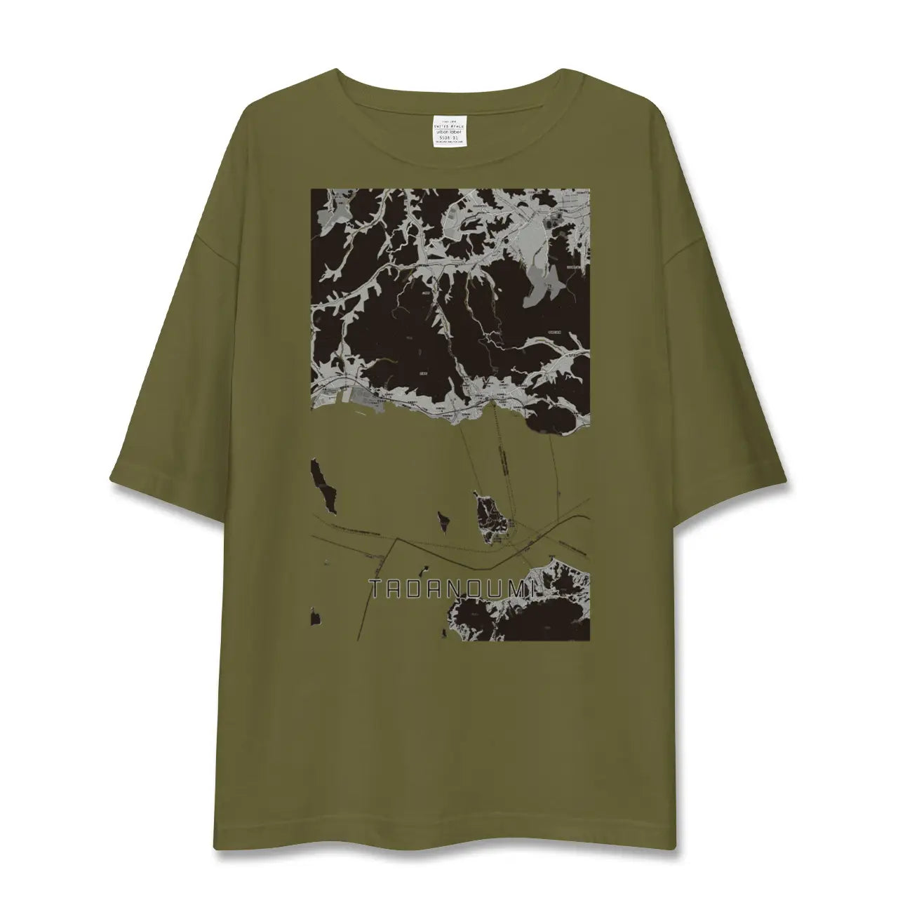 【忠海(広島県)】地図柄ビッグシルエットTシャツ