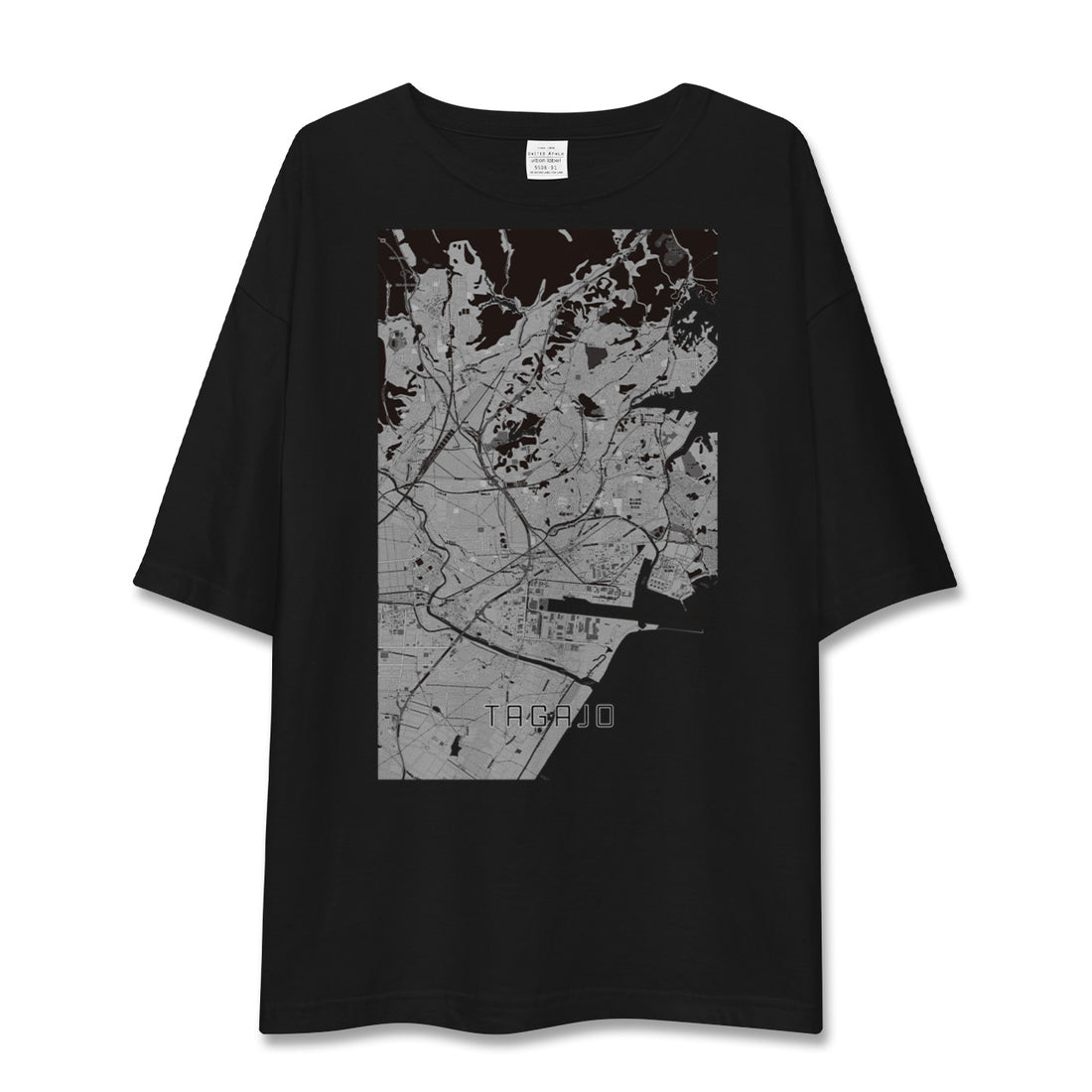 【多賀城(宮城県)】地図柄ビッグシルエットTシャツ