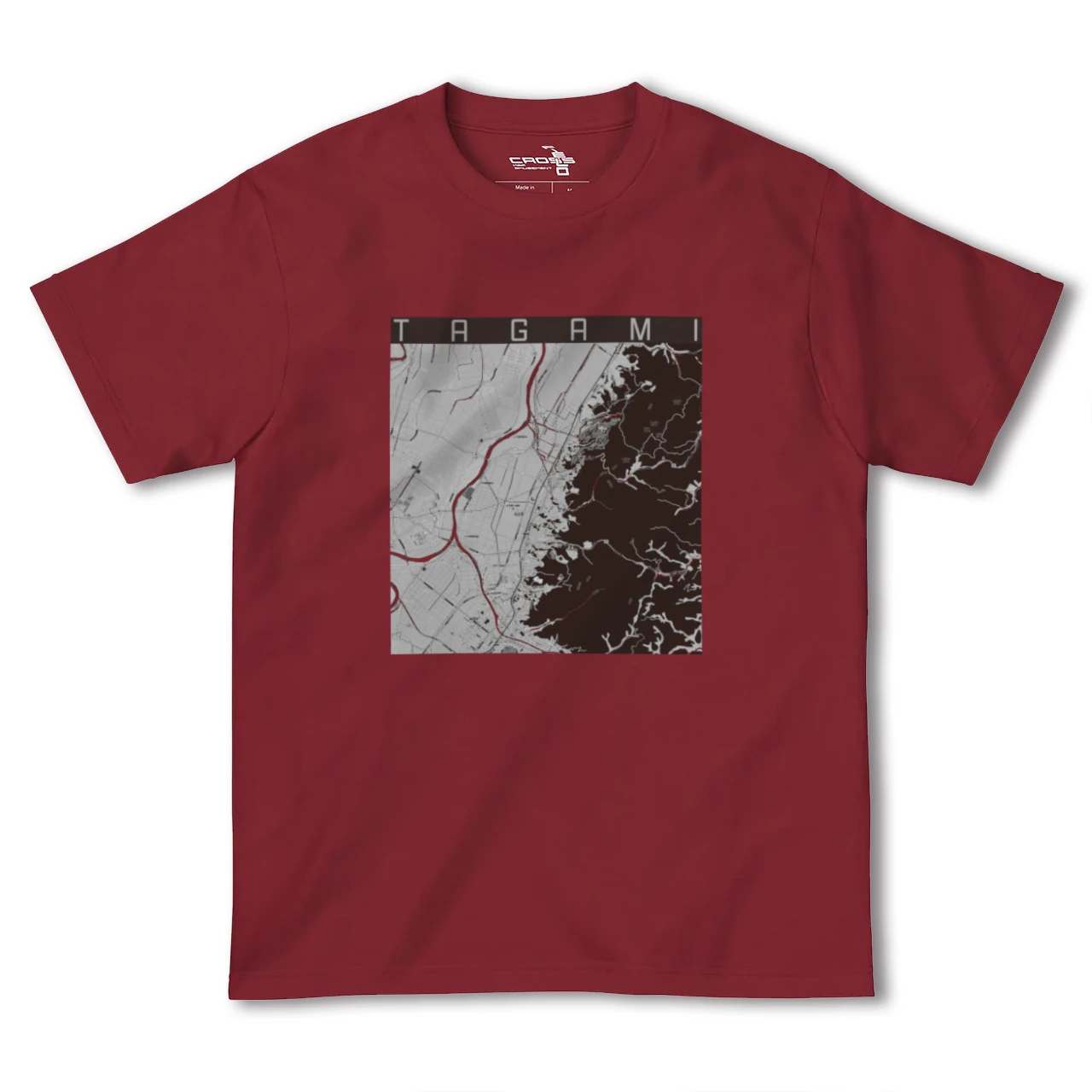 【田上(新潟県)】地図柄ヘビーウェイトTシャツ