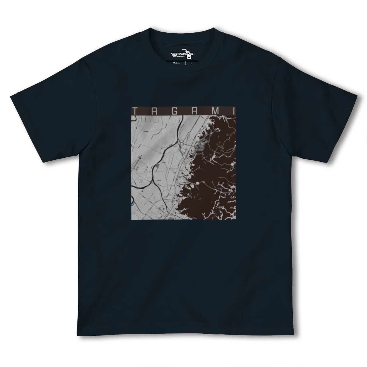 【田上(新潟県)】地図柄ヘビーウェイトTシャツ