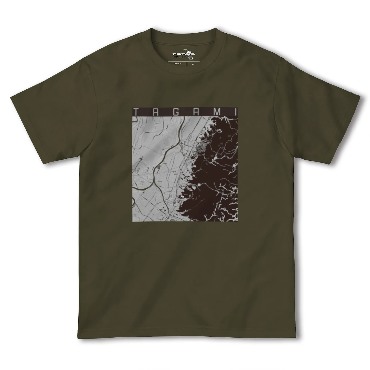 【田上(新潟県)】地図柄ヘビーウェイトTシャツ