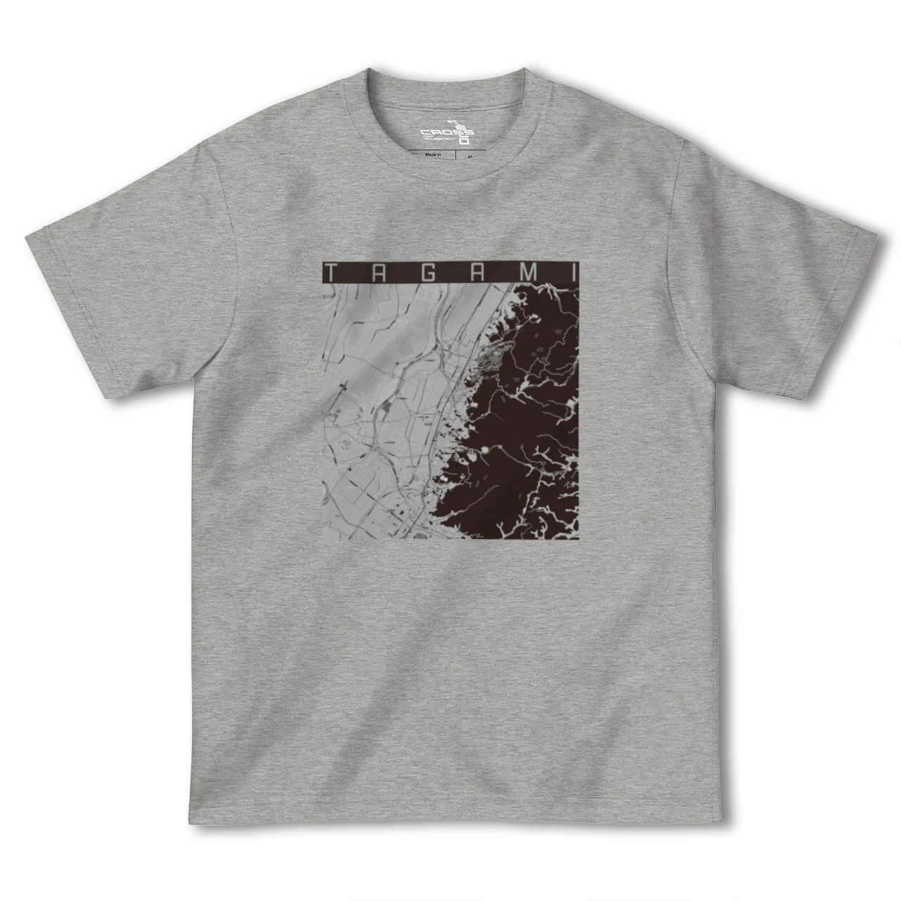 【田上(新潟県)】地図柄ヘビーウェイトTシャツ