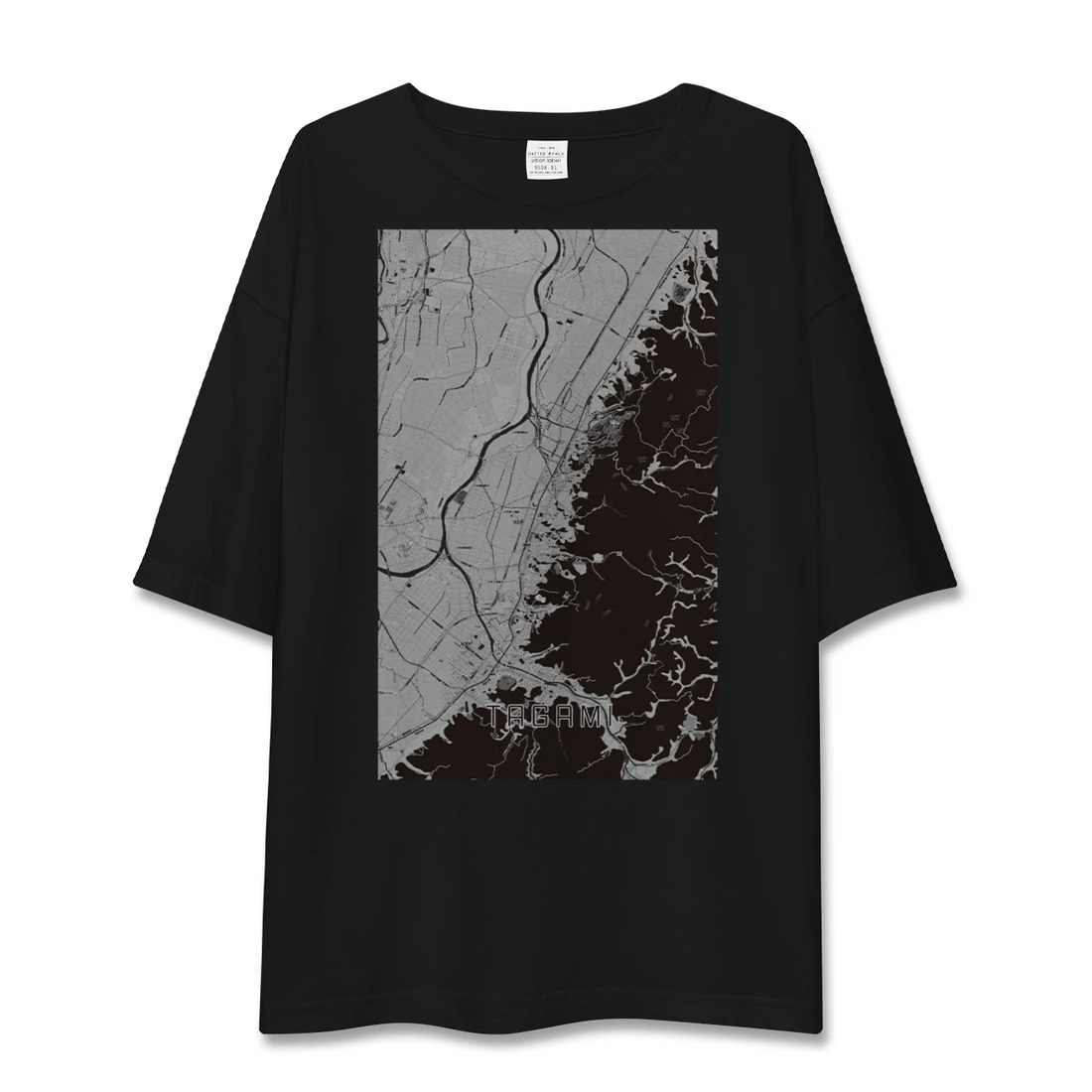 【田上(新潟県)】地図柄ビッグシルエットTシャツ