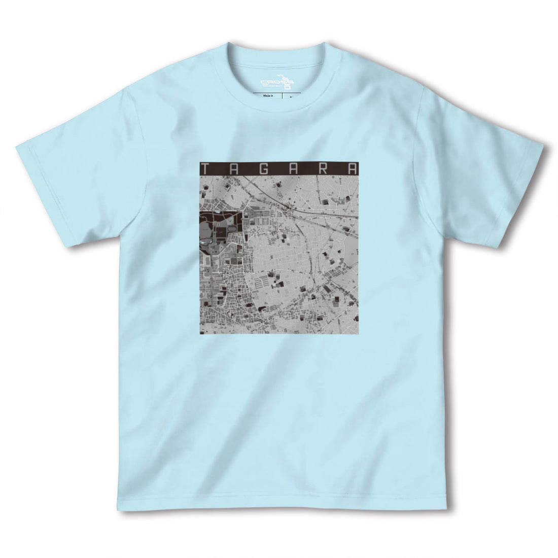 【田柄(東京都)】地図柄ヘビーウェイトTシャツ