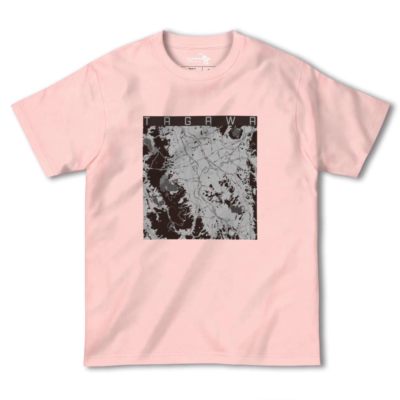 【田川(福岡県)】地図柄ヘビーウェイトTシャツ