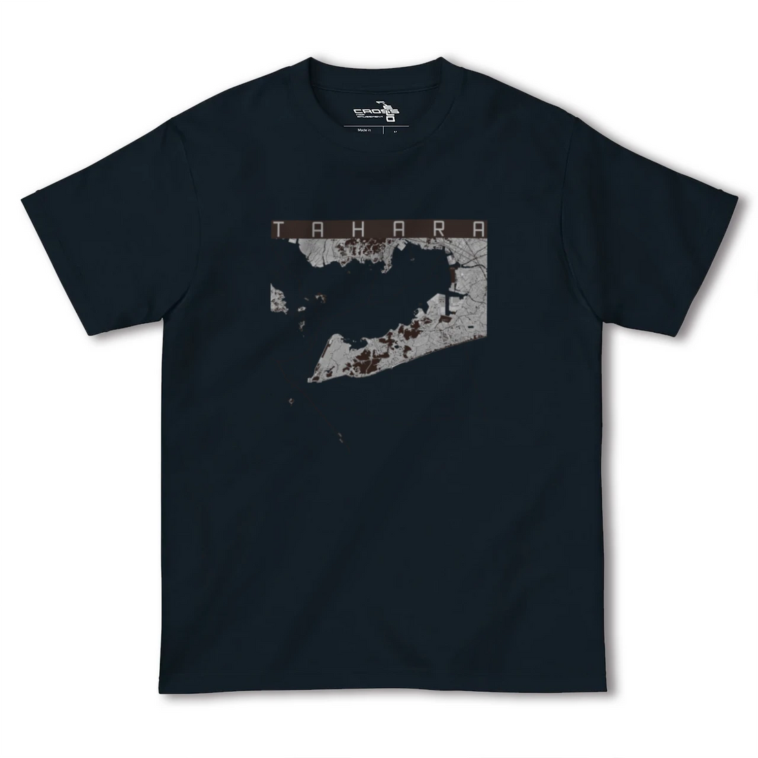 【田原(愛知県)】地図柄ヘビーウェイトTシャツ