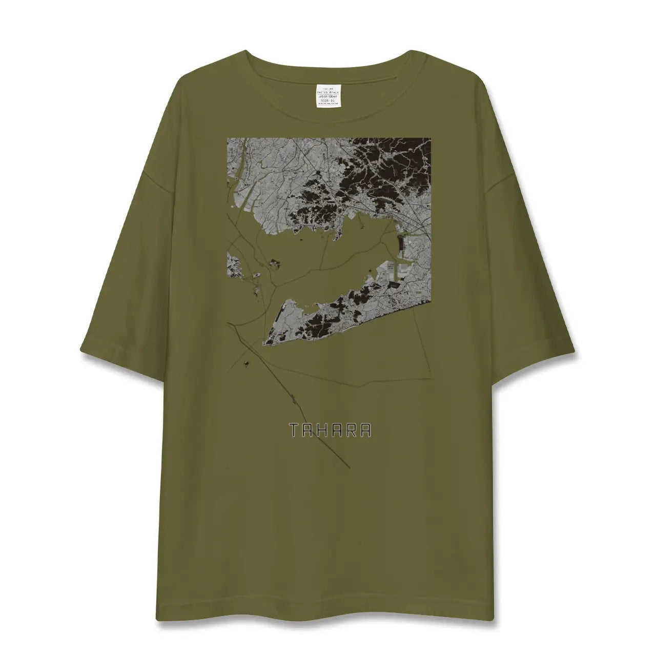 【田原(愛知県)】地図柄ビッグシルエットTシャツ