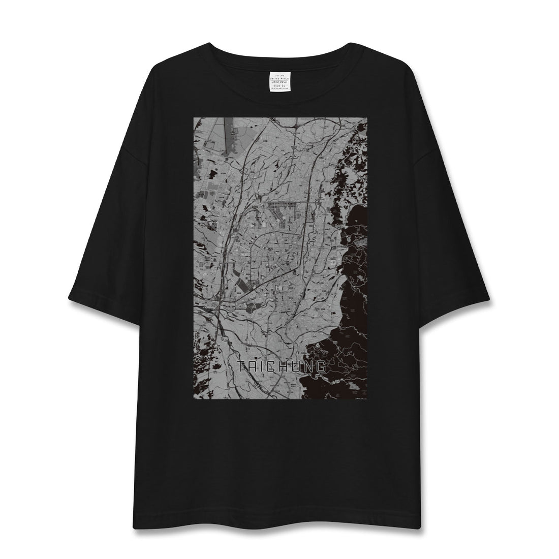【台中(台湾)】地図柄ビッグシルエットTシャツ