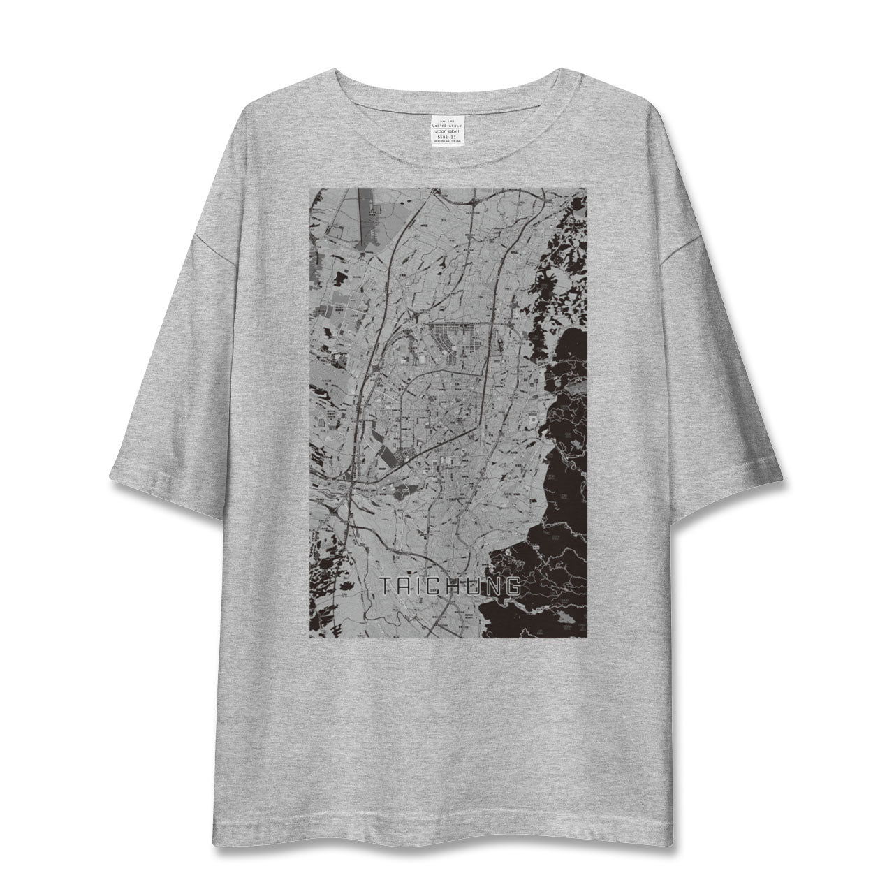【台中(台湾)】地図柄ビッグシルエットTシャツ